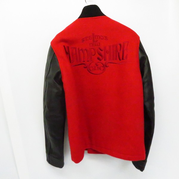 実際に弊社で買取させて頂いたGDC/ジーディーシー メルトン ダブル ジャケット/スタジャン/Mの画像 1枚目