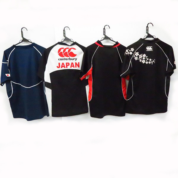 実際に弊社で買取させて頂いたCANTERBURY/カンタベリー ラグビー日本代表 レプリカユニフォーム,プラクティスシャツ/M/4点セットの画像 1枚目