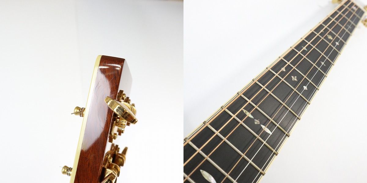 実際に弊社で買取させて頂いた★Martin/マーティン OM-42 2001年製 アコースティックギター ハードケース付きの画像 4枚目