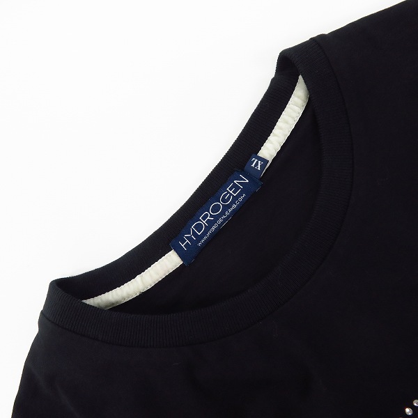 実際に弊社で買取させて頂いたHYDROGEN/ハイドロゲン スカルスタッズ ハーフスリーブ Tシャツ XLの画像 4枚目
