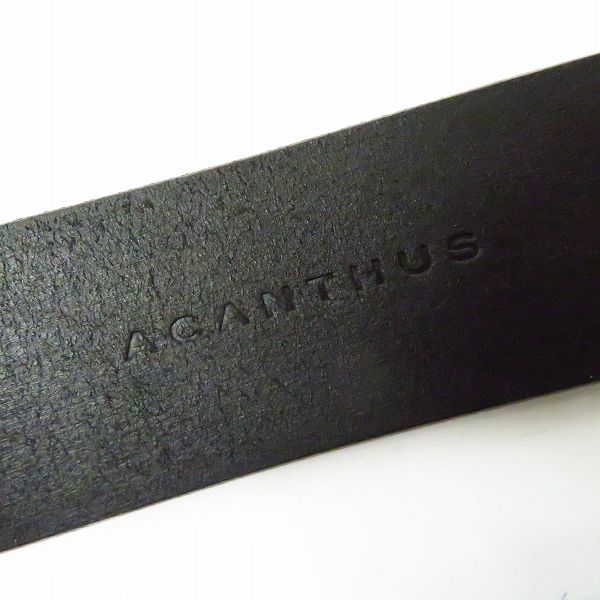 実際に弊社で買取させて頂いたACANTHUS/アカンサス リング バックル カウレザー ベルト BT1201の画像 3枚目