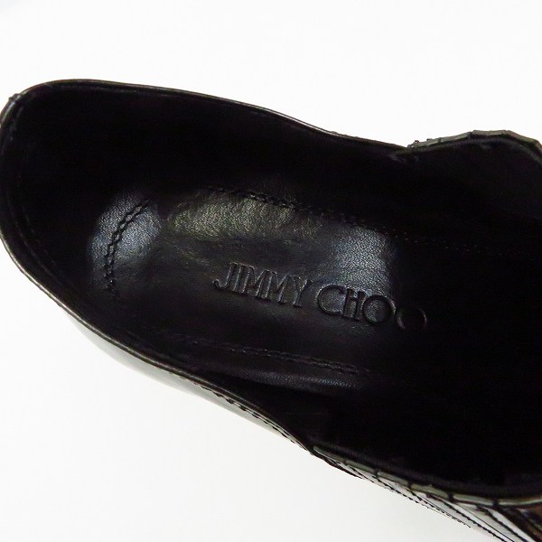 実際に弊社で買取させて頂いたJIMMY CHOO/ジミーチュウ スター/星 サイドゴア スリッポンレザーシューズ 40の画像 4枚目