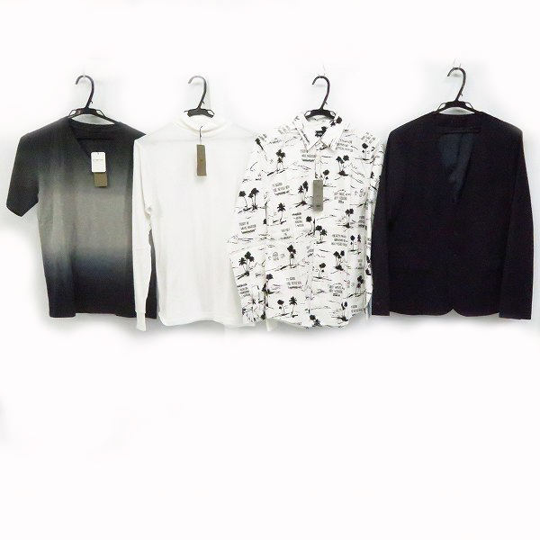 実際に弊社で買取させて頂いた【未使用含む】HARE/ハレ 半袖Tシャツ/テンジクハイネック/長袖シャツ/ジャケット/S  4点セット