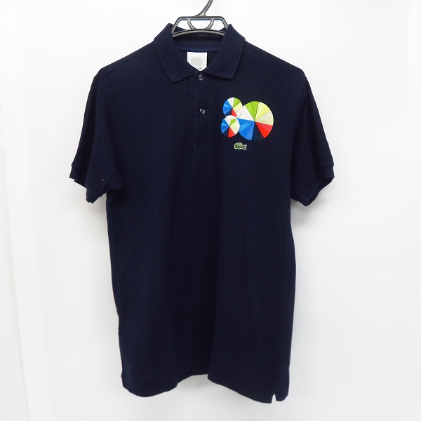 実際に弊社で買取させて頂いたLACOSTE/ラコステ 胸ロゴ 半袖ポロシャツ ネイビー/3