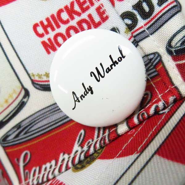 【Andy Warhol by CA4LA】ストローハット（ピンバッジ付き） CDA4LA Andy Warhol ストローハット ベージュ - メルカリ