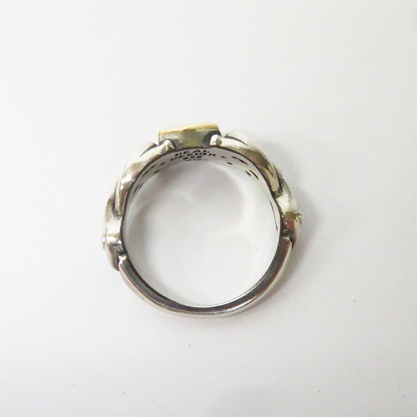 実際に弊社で買取させて頂いたDEAL DESIGN/ディールデザイン ジークレフリング SV925×K10/10号の画像 4枚目