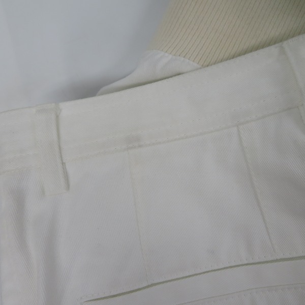 実際に弊社で買取させて頂いた【未使用】DRIES VAN NOTEN/ドリスヴァンノッテン ワッペン 9 ホワイトリブパンツ/46の画像 6枚目