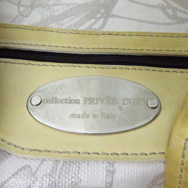 実際に弊社で買取させて頂いたcollection PRIVEE?/コレクションプリヴェ 総柄トートバッグ ホワイトの画像 4枚目