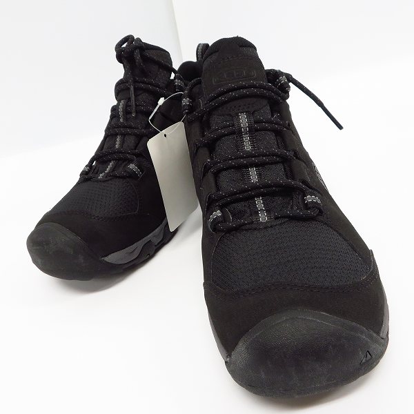実際に弊社で買取させて頂いたKEEN/キーン  防水 ローカット スティーンズ ウォータープルーフ シンセティック 1022749 BK/MG/27