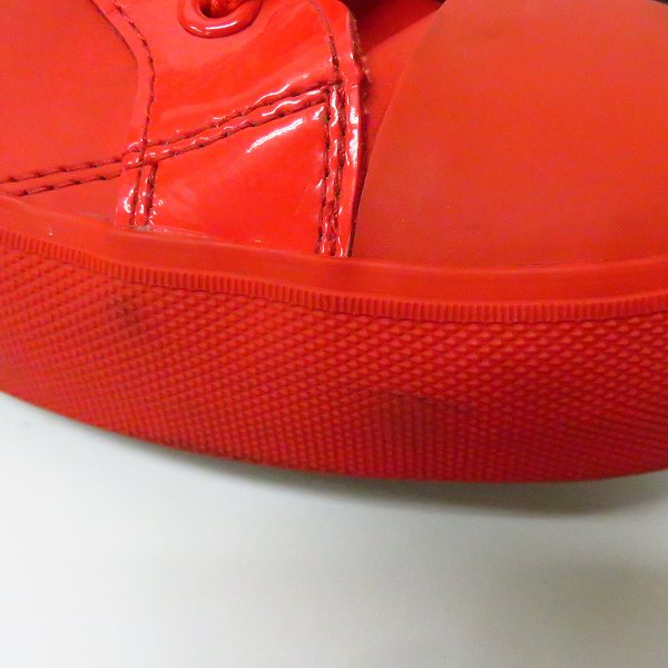 実際に弊社で買取させて頂いたPUMA×MIHARA YASUHIRO/プーマ×ミハラヤスヒロ ハイカットスニーカー 赤/28.0の画像 6枚目