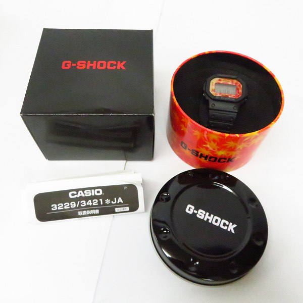 実際に弊社で買取させて頂いたG-SHOCK/Gショック Kyo Momiji Color/紅葉カラー DW-5600TAL-1JRの画像 6枚目
