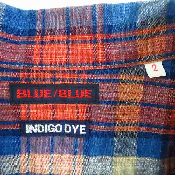 実際に弊社で買取させて頂いたBLUE BLUE/ブルーブルー INDIGO DYE オープンカラー半袖シャツ 2の画像 2枚目
