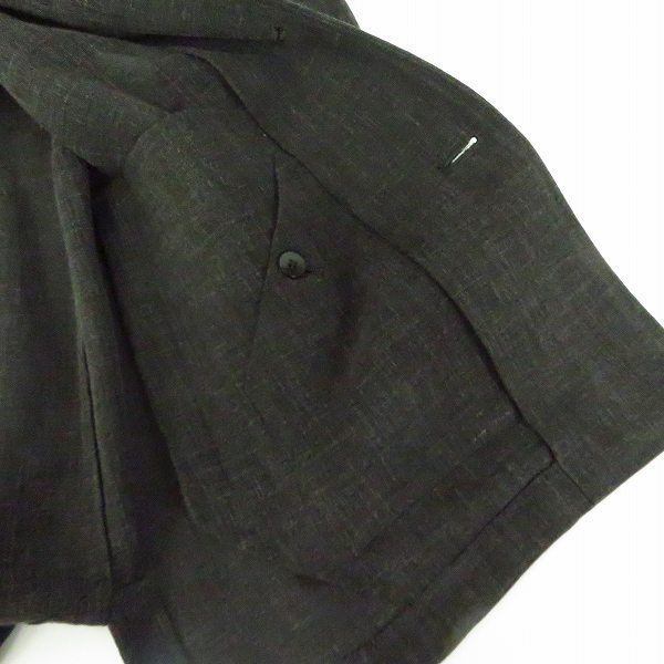 実際に弊社で買取させて頂いたBurberry LONDON/バーバリー ロンドン ウールリネン 5B ジャケット BBP29-208-08 size：Lの画像 6枚目