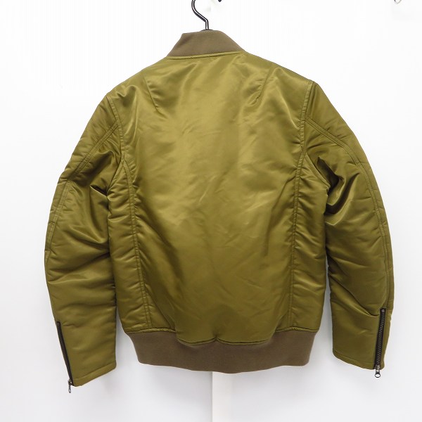 実際に弊社で買取させて頂いたCRIMIE/クライミー  裏地チェック ナイロン ミリタリー MA-1ジャケット C1E5-JK17/Mの画像 1枚目