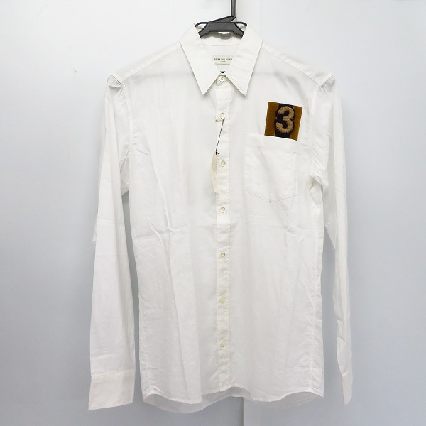 実際に弊社で買取させて頂いた【未使用】DRIES VAN NOTEN/ドリスヴァンノッテン ワッペン 3 コットンシャツ/44