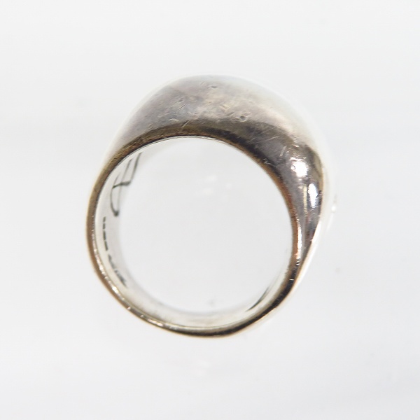 実際に弊社で買取させて頂いたCRAZY PIG/クレイジーピッグ LARGE EVIL SKULL/ラージ エビル スカルリング ＃27/15号の画像 5枚目