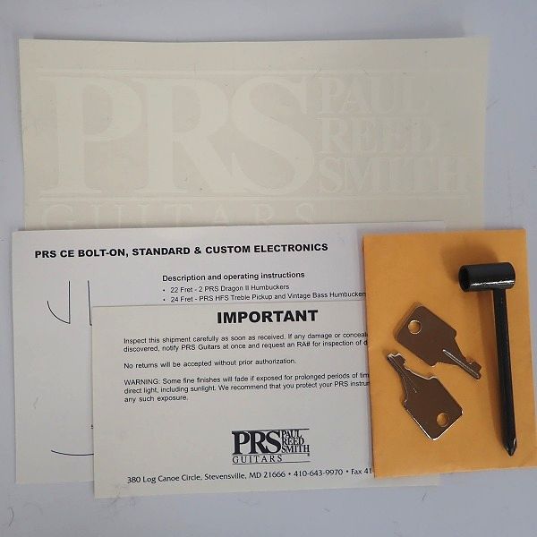 実際に弊社で買取させて頂いた★PRS/Paul Reed Smith/ポールリードスミス Custom 22 バードインレイ 2002年製 ハードケース付の画像 8枚目