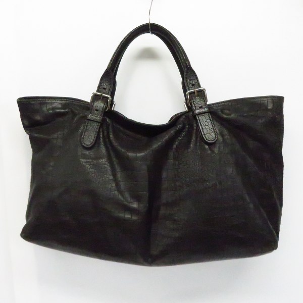 実際に弊社で買取させて頂いたGIORGIO ARMANI/ジョルジオアルマーニ ロゴ入り クロコ型押し トートバッグの画像 1枚目