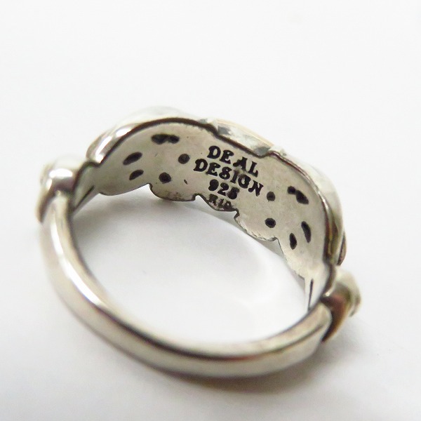 実際に弊社で買取させて頂いたDEAL DESIGN/ディールデザイン ジークレフリング SV925×K10/10号の画像 5枚目