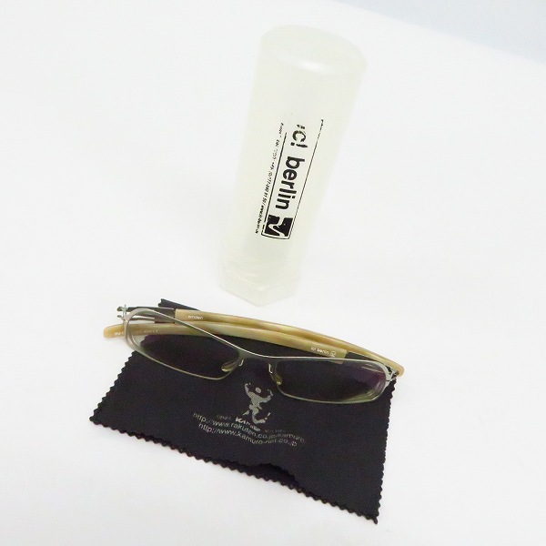 実際に弊社で買取させて頂いたic! berlin/アイシーベルリン emden メガネフレーム/アイウェア 863424の画像 8枚目