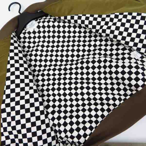 実際に弊社で買取させて頂いたCRIMIE/クライミー  裏地チェック ナイロン ミリタリー MA-1ジャケット C1E5-JK17/Mの画像 4枚目