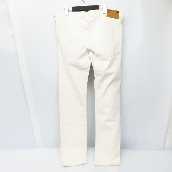 実際に弊社で買取させて頂いた【未使用】HELMUT LANG/ヘルムートラング MASC LO DRAINPIPE JEANS ホワイトデニムパンツ I07DM206/W36の画像 1枚目