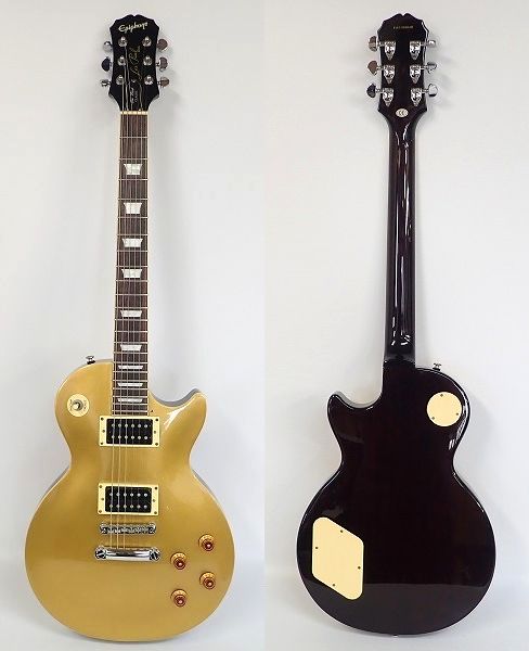 実際に弊社で買取させて頂いた★Epiphone/エピフォン Les Paul Classic Gold Top/レスポール クラシック ゴールドトップ ソフトケース付の画像 1枚目