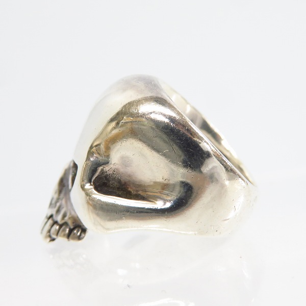 実際に弊社で買取させて頂いたCRAZY PIG/クレイジーピッグ LARGE EVIL SKULL/ラージ エビル スカルリング ＃27/15号の画像 2枚目