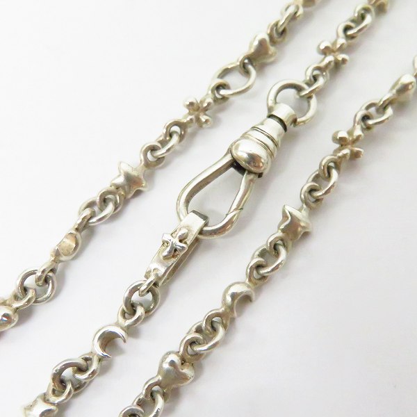 実際に弊社で買取させて頂いたLOREE RODKIN/ローリーロドキン love&hate/ラブアンドヘイト シルバーチェーン ムーン/スター/ハート