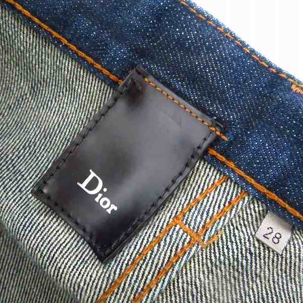 実際に弊社で買取させて頂いた【JPタグ】Dior HOMME/ディオールオム 09AW ウォッシュ加工 インディゴデニムパンツ /W28の画像 2枚目