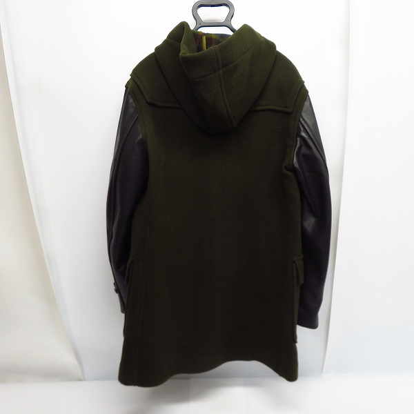 実際に弊社で買取させて頂いたMARC BY MARC JACOBS/マークバイマークジェイコブス 袖レザーダッフルコート M4001659/Ｓの画像 1枚目