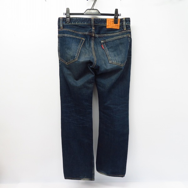 実際に弊社で買取させて頂いたHOLLYWOOD RANCH MARKET/ハリウッドランチマーケット/ハリラン レザーパッチ デニムパンツ W30L32の画像 1枚目