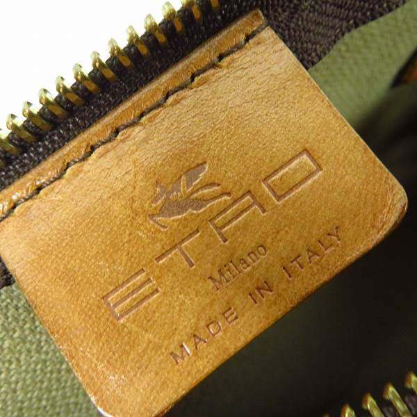 実際に弊社で買取させて頂いたETRO/エトロ ペイズリー柄/総柄 ミニドラムバッグ/ハンドバッグの画像 4枚目