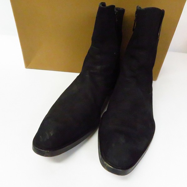 実際に弊社で買取させて頂いたBUCCHUS/バッカス レザー サイドジップ ブーツ/ブラック 40