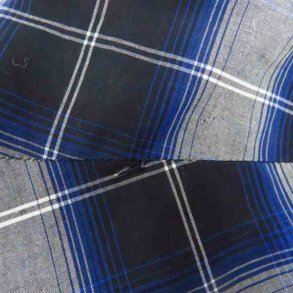 実際に弊社で買取させて頂いた【JPタグ】GIVENCHY/ジバンシィ バッククロスパッチワーク チェック柄長袖シャツ 38の画像 6枚目