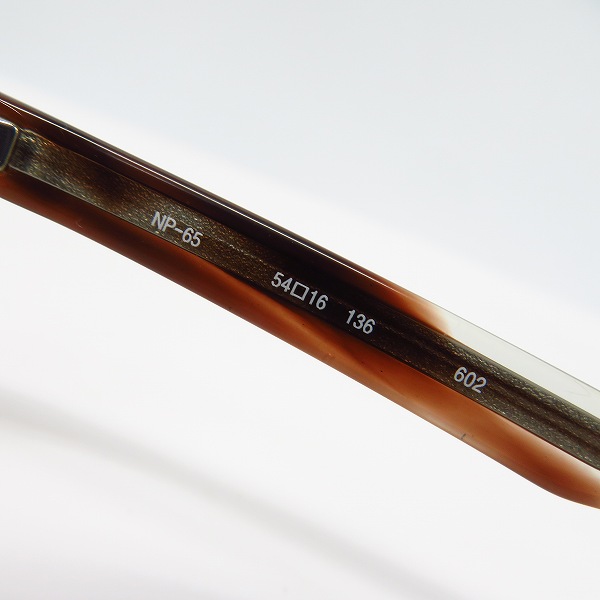 実際に弊社で買取させて頂いた999.9/フォーナインズ フルリム メガネフレーム/ 眼鏡フレーム/レンズなし NP-65の画像 4枚目