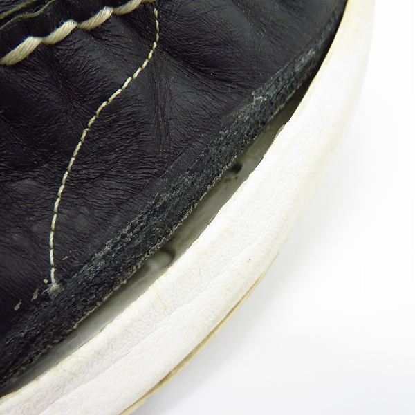 実際に弊社で買取させて頂いたvisvim/ビズビム HOCKNEY/ホックニー デッキシューズ ブラック/黒 Size：9の画像 6枚目