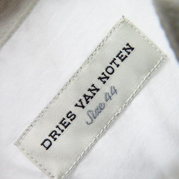 実際に弊社で買取させて頂いた【未使用】DRIES VAN NOTEN/ドリスヴァンノッテン ワッペン 3 コットンシャツ/44の画像 2枚目