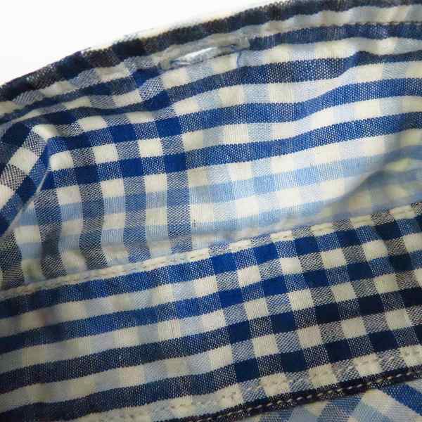 実際に弊社で買取させて頂いたBLUE BLUE/ブルーブルー INDIGO DYE チェック柄長袖シャツ 2の画像 4枚目
