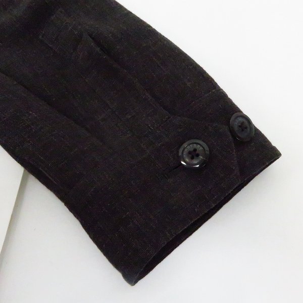 実際に弊社で買取させて頂いたBurberry LONDON/バーバリー ロンドン ウールリネン 5B ジャケット BBP29-208-08 size：Lの画像 7枚目