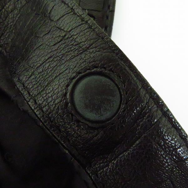 実際に弊社で買取させて頂いたGIORGIO ARMANI/ジョルジオアルマーニ ロゴ入り クロコ型押し トートバッグの画像 6枚目