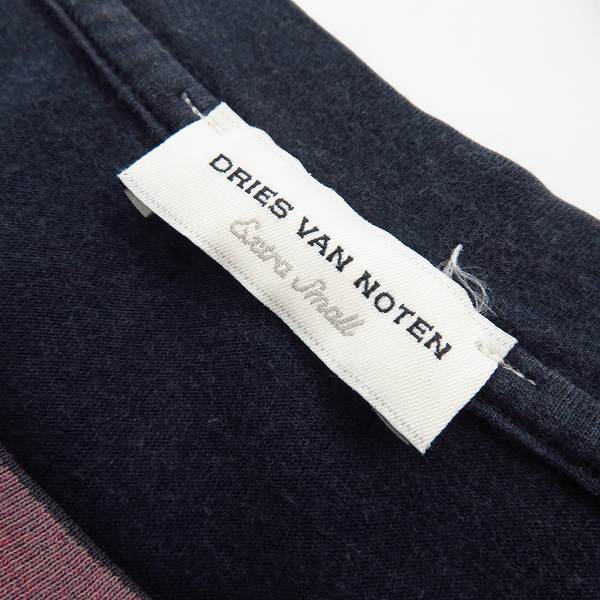 実際に弊社で買取させて頂いたDRIES VAN NOTEN/ドリスヴァンノッテン 半袖Ｔシャツ 日本製/XSの画像 2枚目