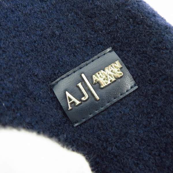 実際に弊社で買取させて頂いたARMANI JEANS/アルマーニジーンズ SLIM/スリム 袖ワッペン ウールPコート Sの画像 5枚目