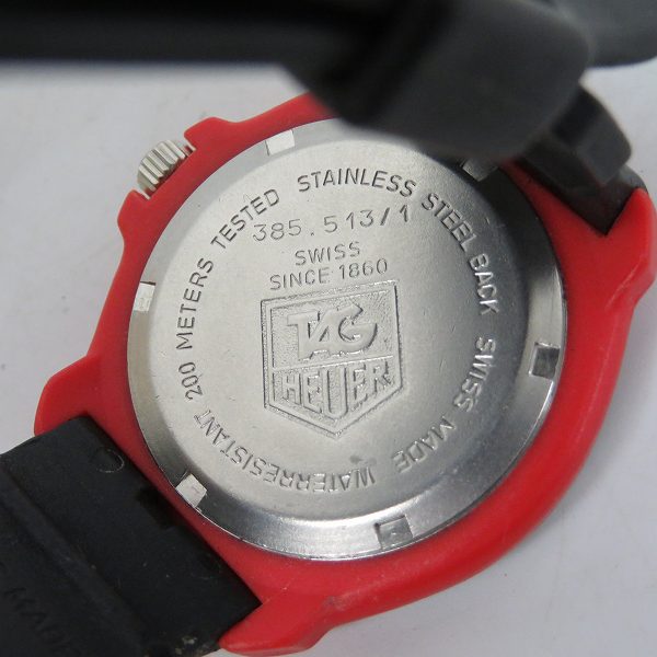実際に弊社で買取させて頂いたTAG Heuer/タグホイヤー フォーミュラ１ クォーツ 385.513【動作未確認】の画像 3枚目
