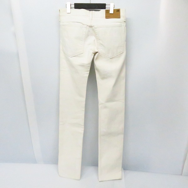 実際に弊社で買取させて頂いたHELMUT LANG/ヘルムートラング MASC LO DRAINPIPE JEANS ホワイトデニムパンツ I07DM206/W28の画像 1枚目