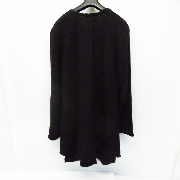 実際に弊社で買取させて頂いたDRIES VAN NOTEN/ドリスヴァンノッテン フルジップ ニットカーディガン ブラック/Mの画像 1枚目