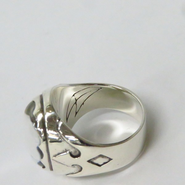 実際に弊社で買取させて頂いたCRAZY PIG/クレイジーピッグ LARGE CRYSTAL SKULL/クリスタル スカル リング #137/19号の画像 5枚目