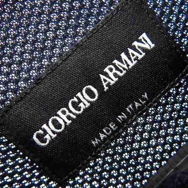 実際に弊社で買取させて頂いたGIORGIO ARMANI/ジョルジオアルマーニ スタンドカラー コットンカーディガン/39の画像 2枚目