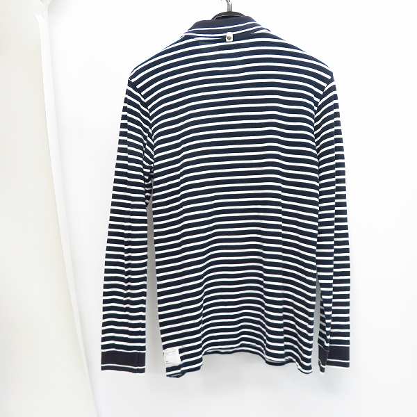 実際に弊社で買取させて頂いたvisvim/ビズビム ボーダー柄 ロングスリーブ/長袖 ポロシャツの画像 1枚目