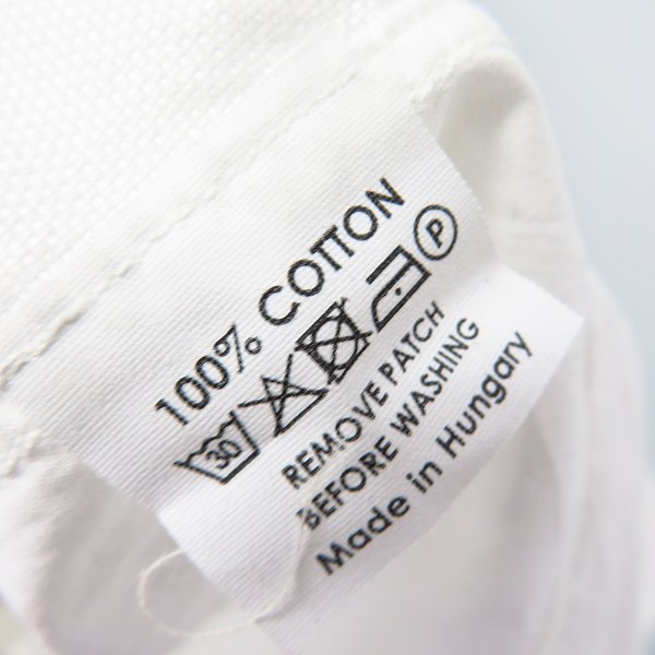 実際に弊社で買取させて頂いた【未使用】DRIES VAN NOTEN/ドリスヴァンノッテン ワッペン 3 コットンシャツ/46の画像 3枚目